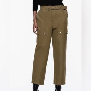 Zara cargo pants with belt